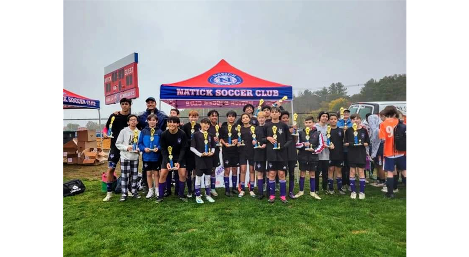 2024 Grade 7/8 Boys Natick Tournament Champions